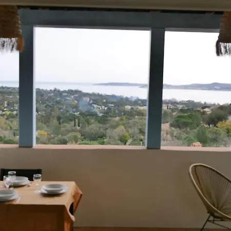 公寓 Vue Et St Tropez 2 Wifi-climatisation Piscines
